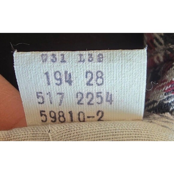 Vintage Levi's STA-PREST red and black Houndstooth size 28 - Picture 9 of 12